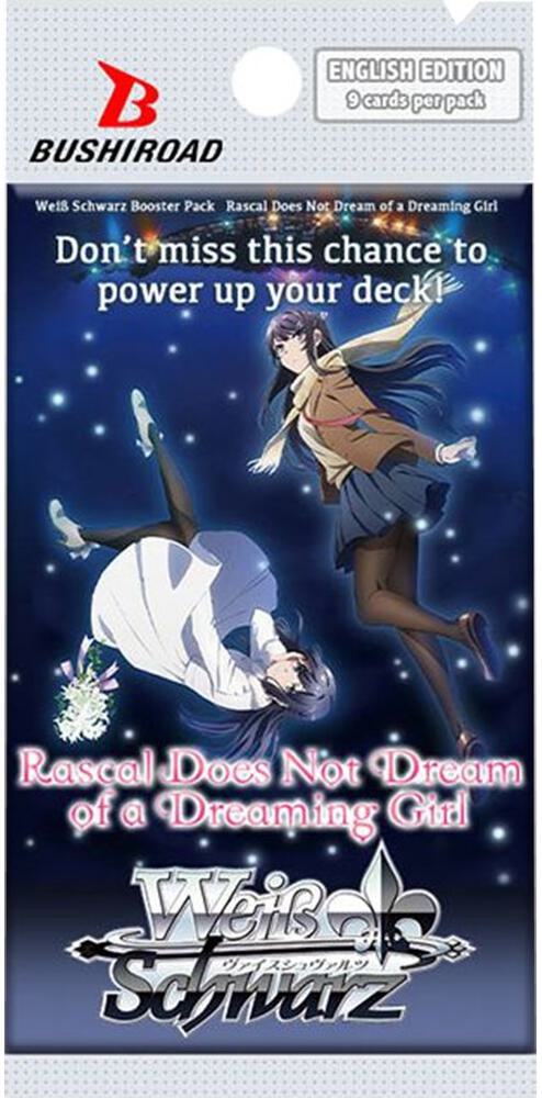 Rascal Does Not Dream of a Dreaming Girl Booster Pack - Rascal Does No Battlegrounds TCG Rascal Does Not Dream of a Dreaming Girl Booster Pack - Rascal Does No Battlegrounds TCG