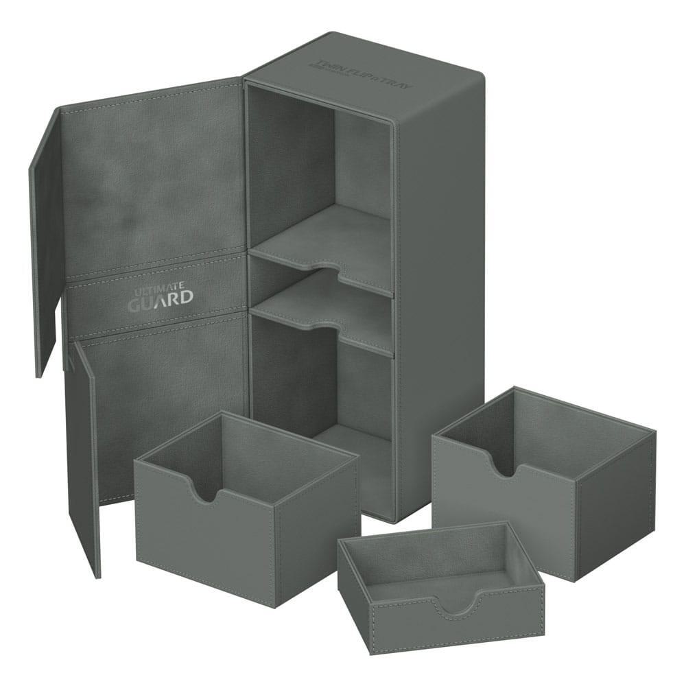 Twin Flip`n`Tray - Grey (Holds 266+) - Ultimate Guard Deck Boxes