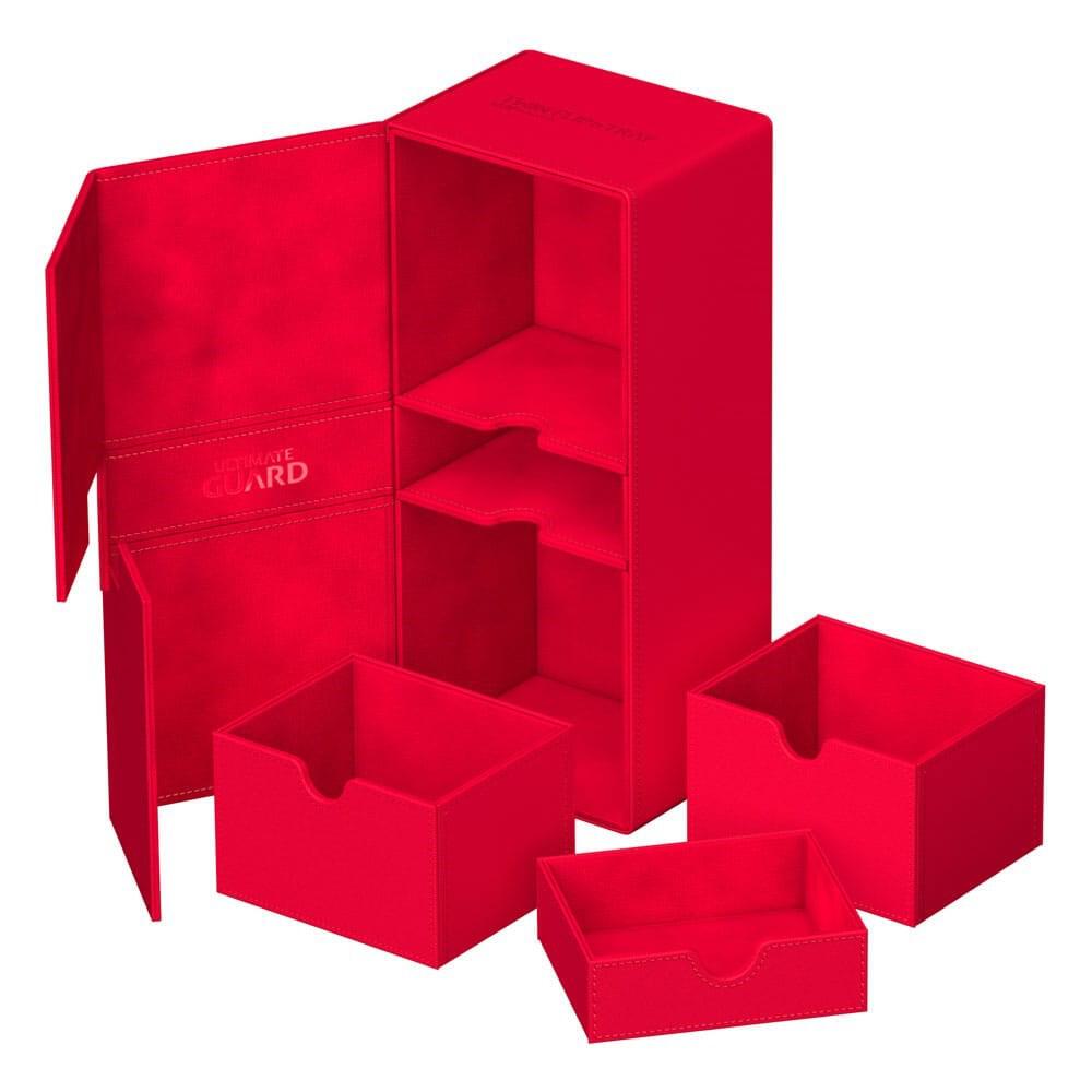 Ultimate Guard Twin Flip'n'Tray 266+ Red Monocolor