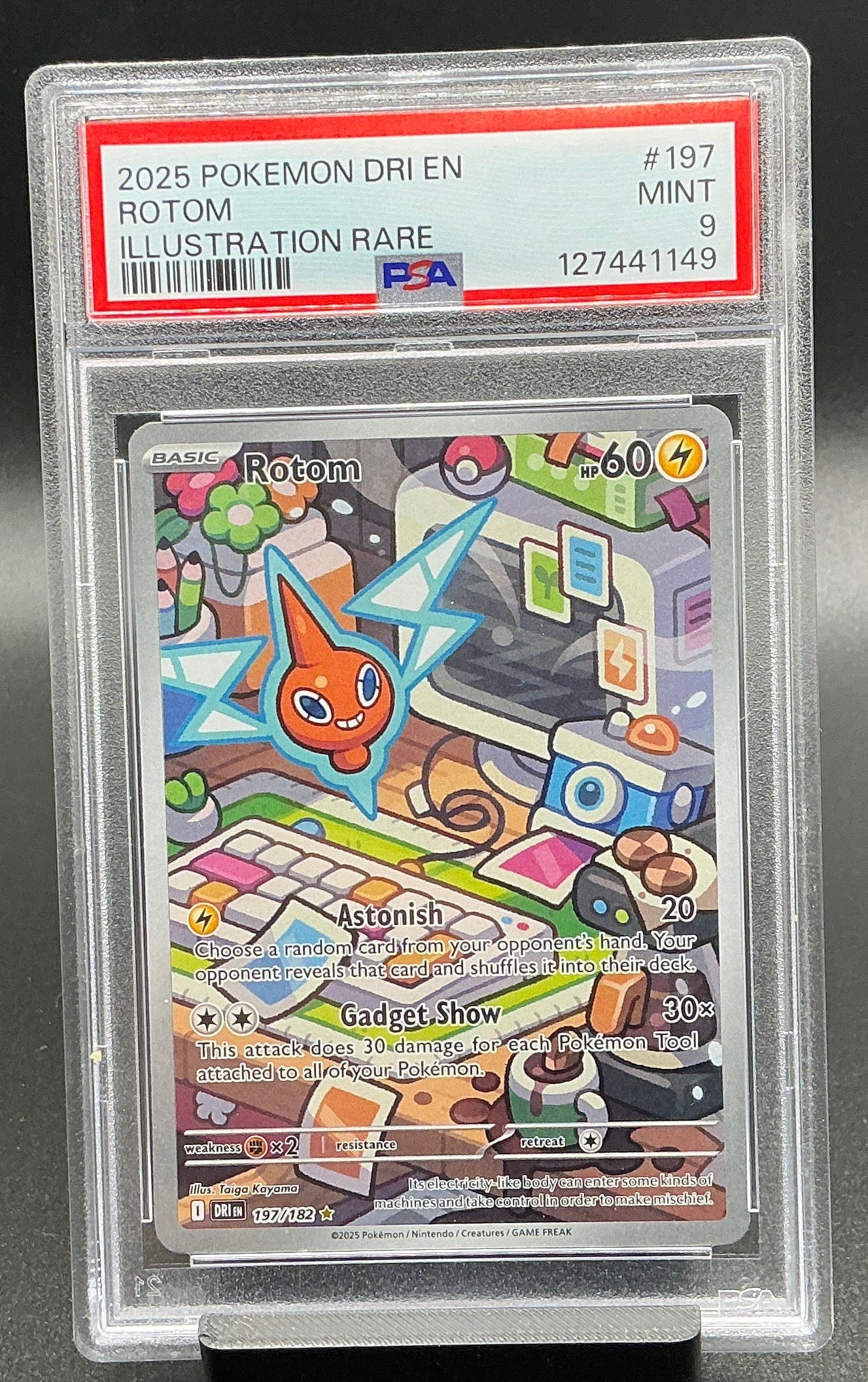 Rotom - 197/182 - SV10: Destined Rivals (DRI) PSA 9