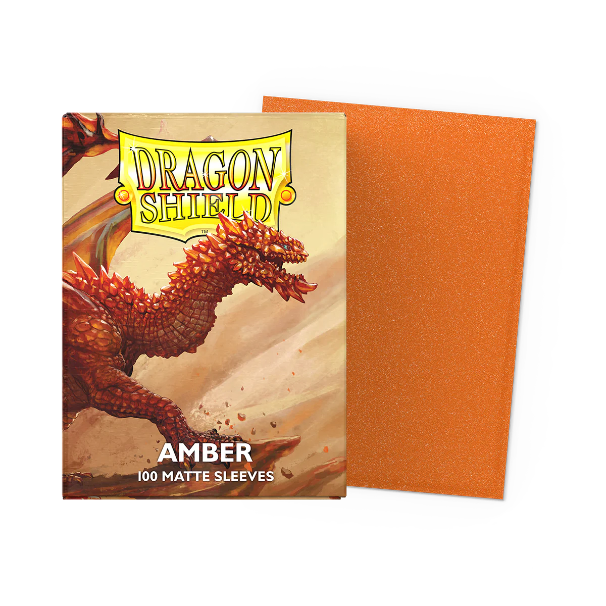 Dragon Shield Player's Choice Matte Sleeves - Amber (100-Pack) - Dragon Shield Card Sleeves
