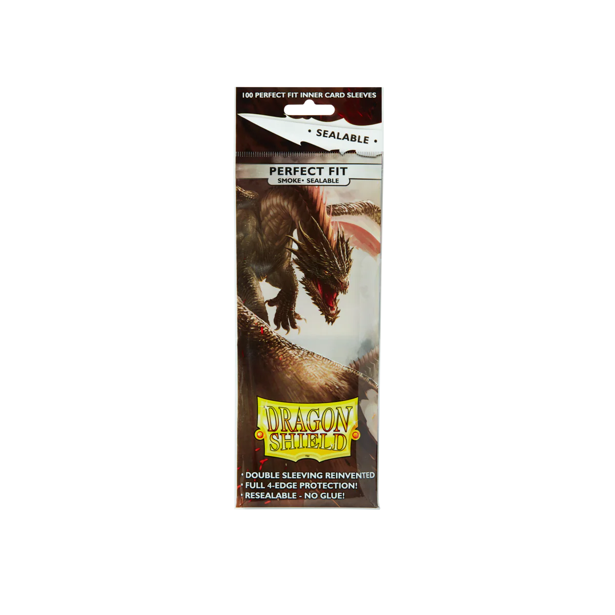 Dragon Shield Sleeves: Perfect Fit Standard Sealable - Smoke 100CT