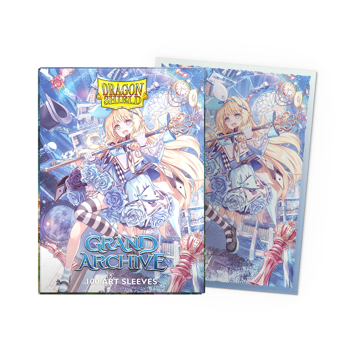 Dragon Shield Sleeves: Standard Matte Dual Art Grand Archives - Alice, Golden Queen 100CT