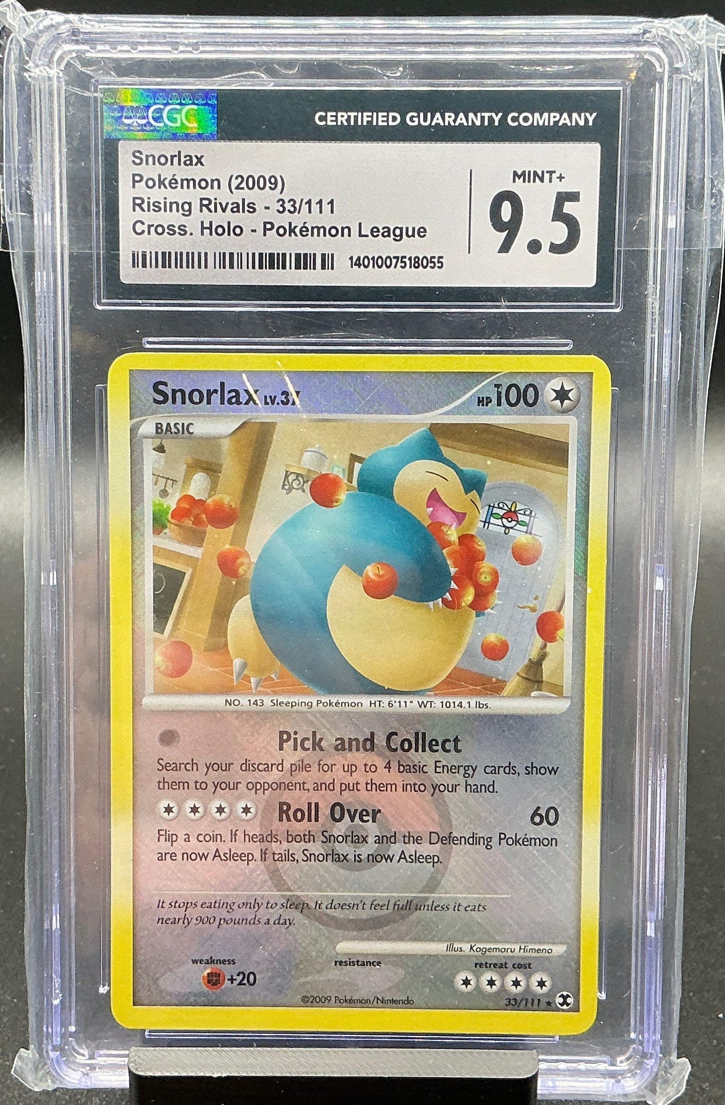 Snorlax - 33/111 (League Promo) - League & Championship Cards (PR) CGC 9.5
