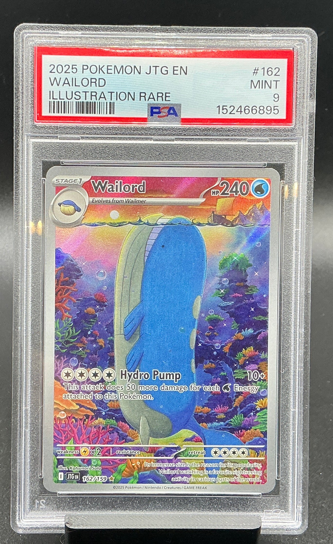 Wailord - 162/159 - SV09: Journey Together (JTG) PSA 9