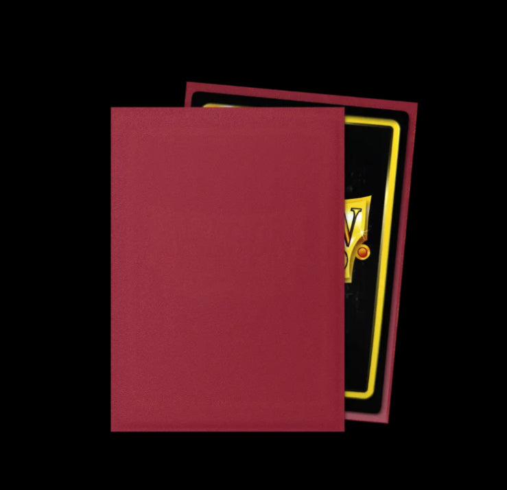 Dragon Shield Blood Red 100 Matte Sleeves
