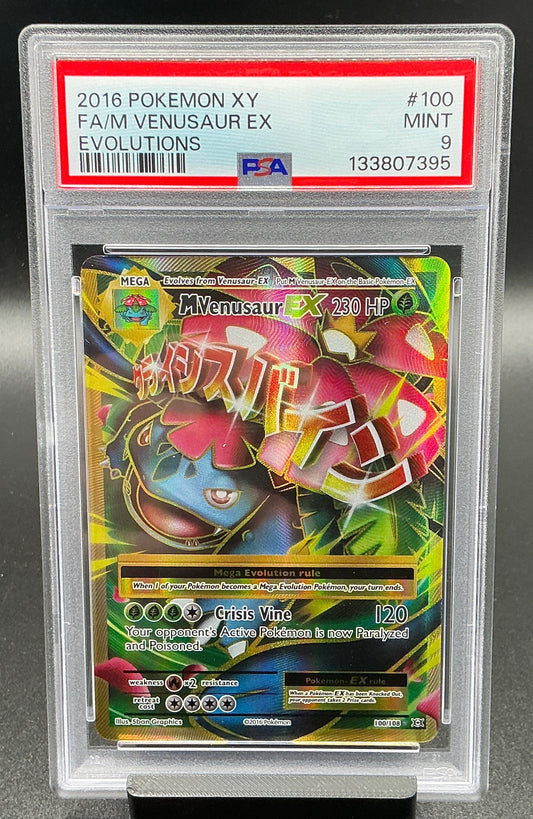 M Venusaur EX (Full Art) - XY - Evolutions (EVO)   PSA 9