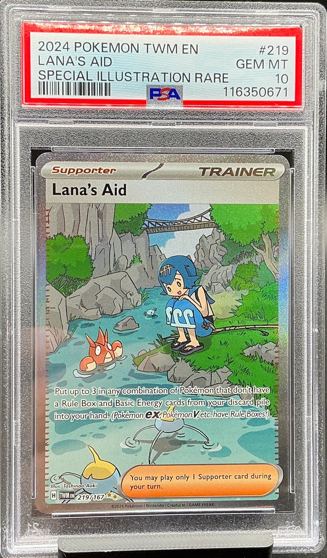 Lana's Aid - 219/167 - SV06: Twilight Masquerade (TWM)   PSA 10