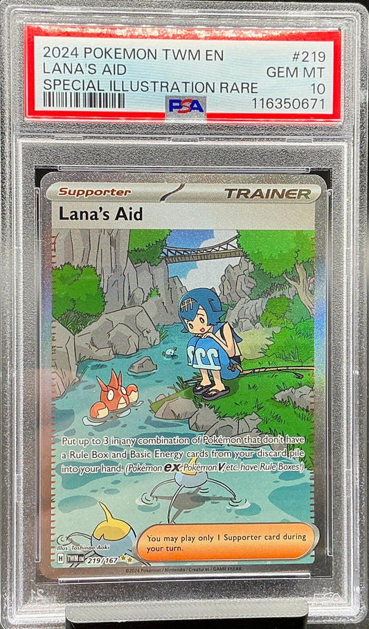 Lana's Aid - 219/167 - SV06: Twilight Masquerade (TWM)   PSA 10