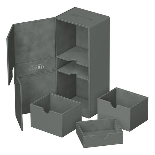 Twin Flip`n`Tray - Grey (Holds 266+) - Ultimate Guard Deck Boxes