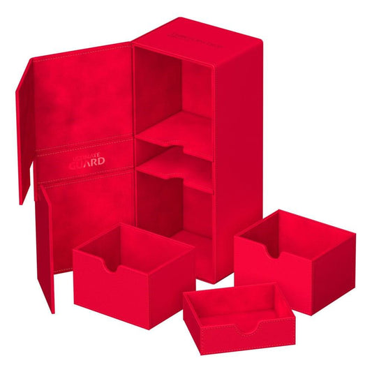Ultimate Guard Twin Flip'n'Tray 266+ Red Monocolor