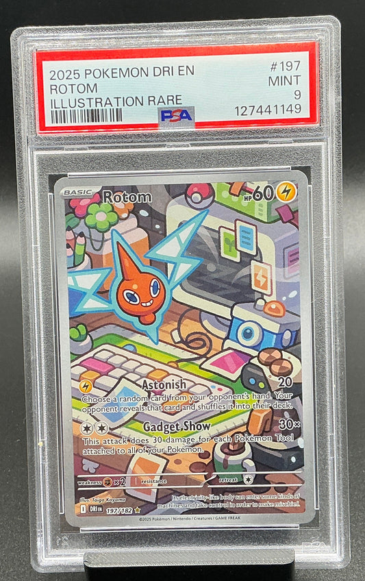 Rotom - 197/182 - SV10: Destined Rivals (DRI)   PSA 9