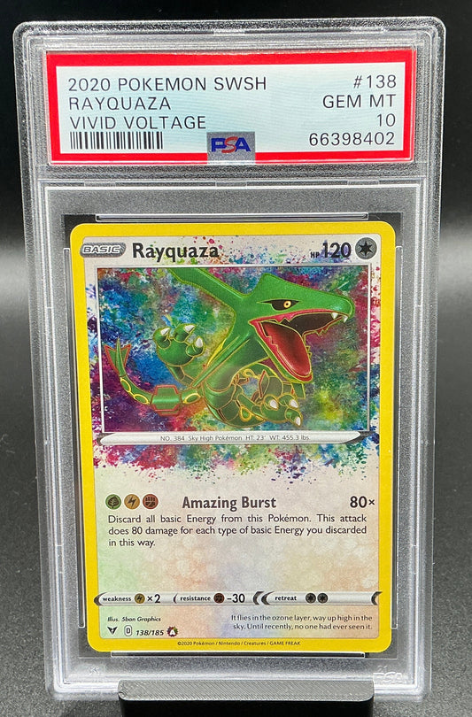 Rayquaza - SWSH04: Vivid Voltage (SWSH04)   PSA 10