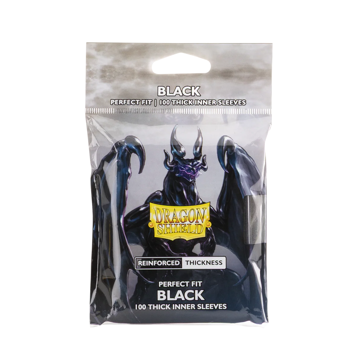Dragon Shield Sleeves: Perfect Fit Standard Thick Inner - Black 100CT