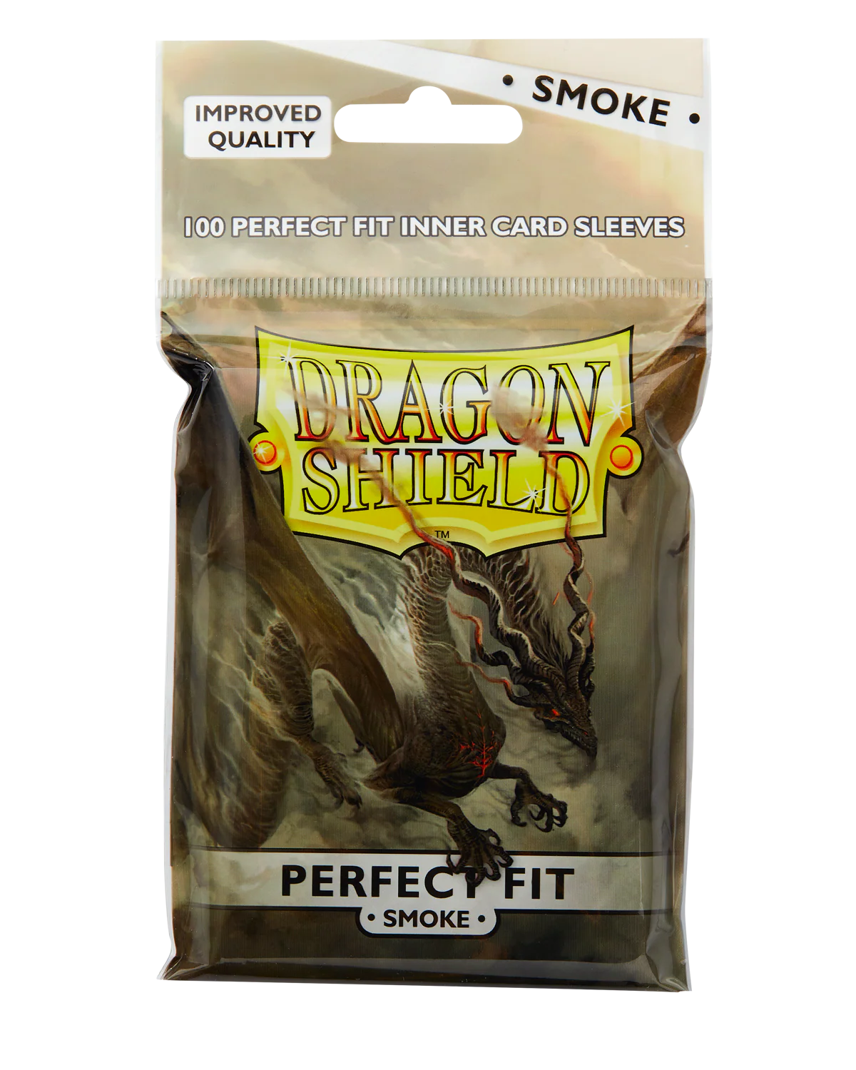 Dragon Shield Sleeves: Perfect Fit Standard - Smoke 100CT