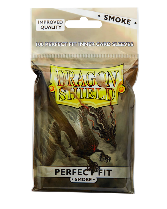 Dragon Shield Sleeves: Perfect Fit Standard - Smoke 100CT