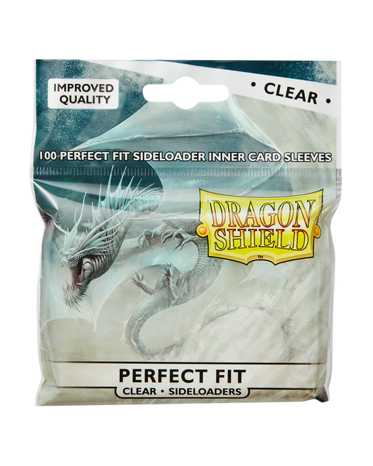 Dragon Shield Sleeves: Perfect Fit Standard Sideload - Clear 100CT