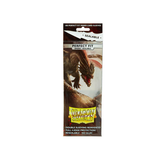 Dragon Shield Sleeves: Perfect Fit Standard Sealable - Smoke 100CT