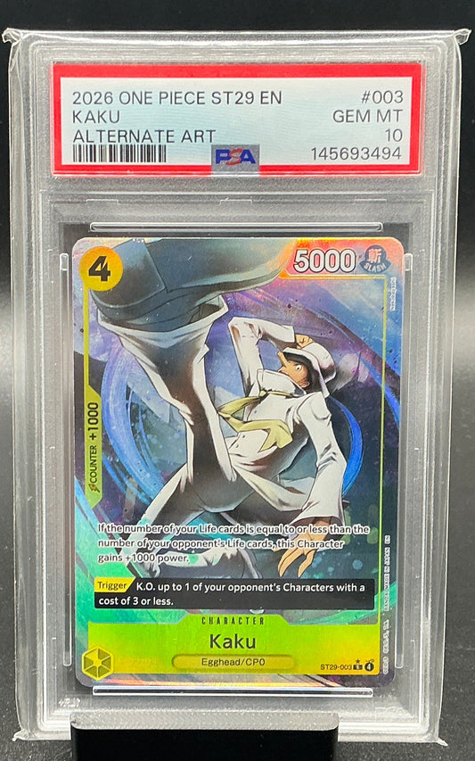 Kaku (Full Art) - Starter Deck 29: Egghead (ST-29)   PSA 10