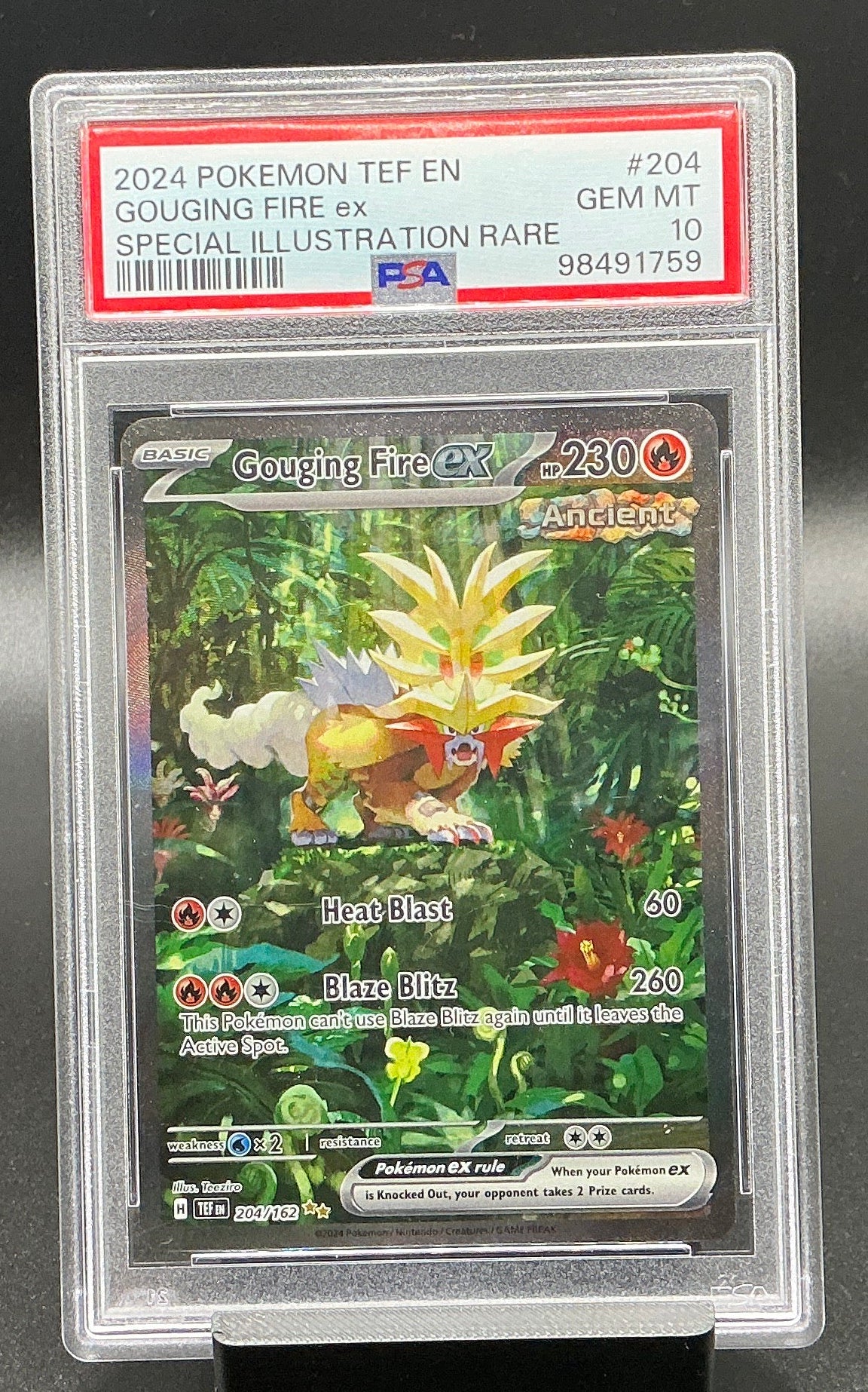 Gouging Fire ex - 204/162 - SV05: Temporal Forces (TEF)   PSA 10