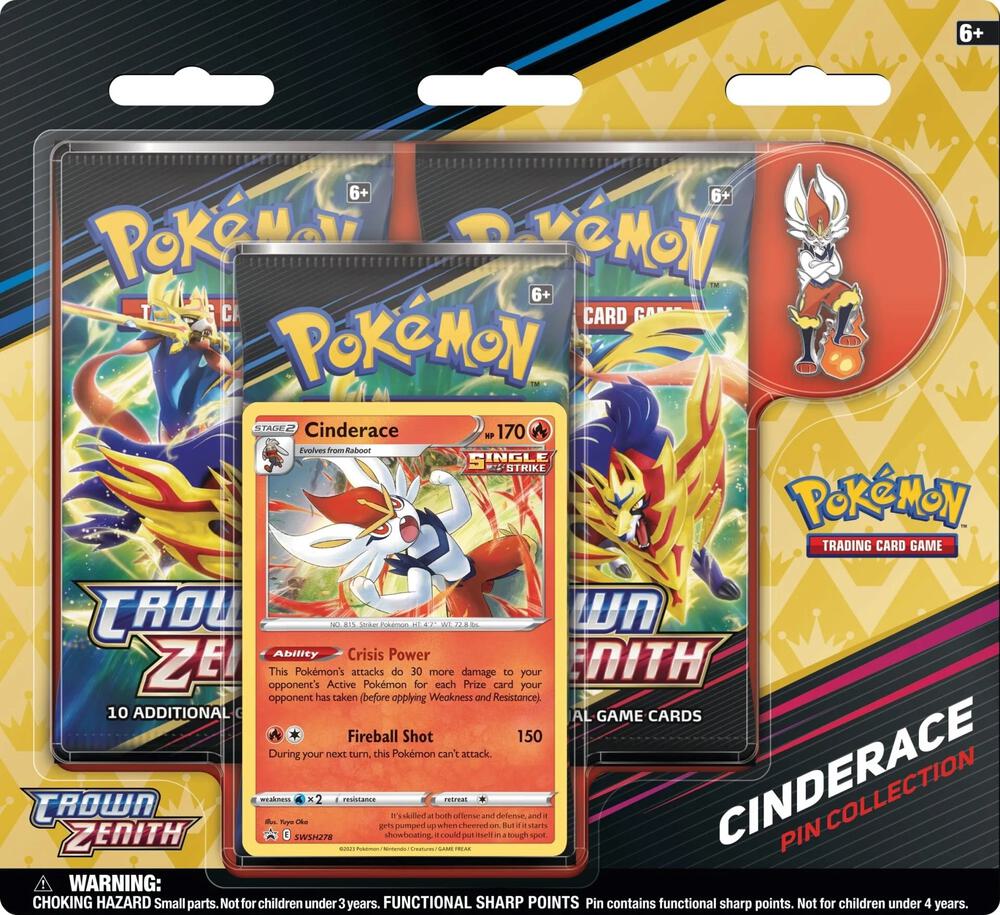 Crown Zenith Pin Collection [Cinderace] - Crown Zenith (CRZ)