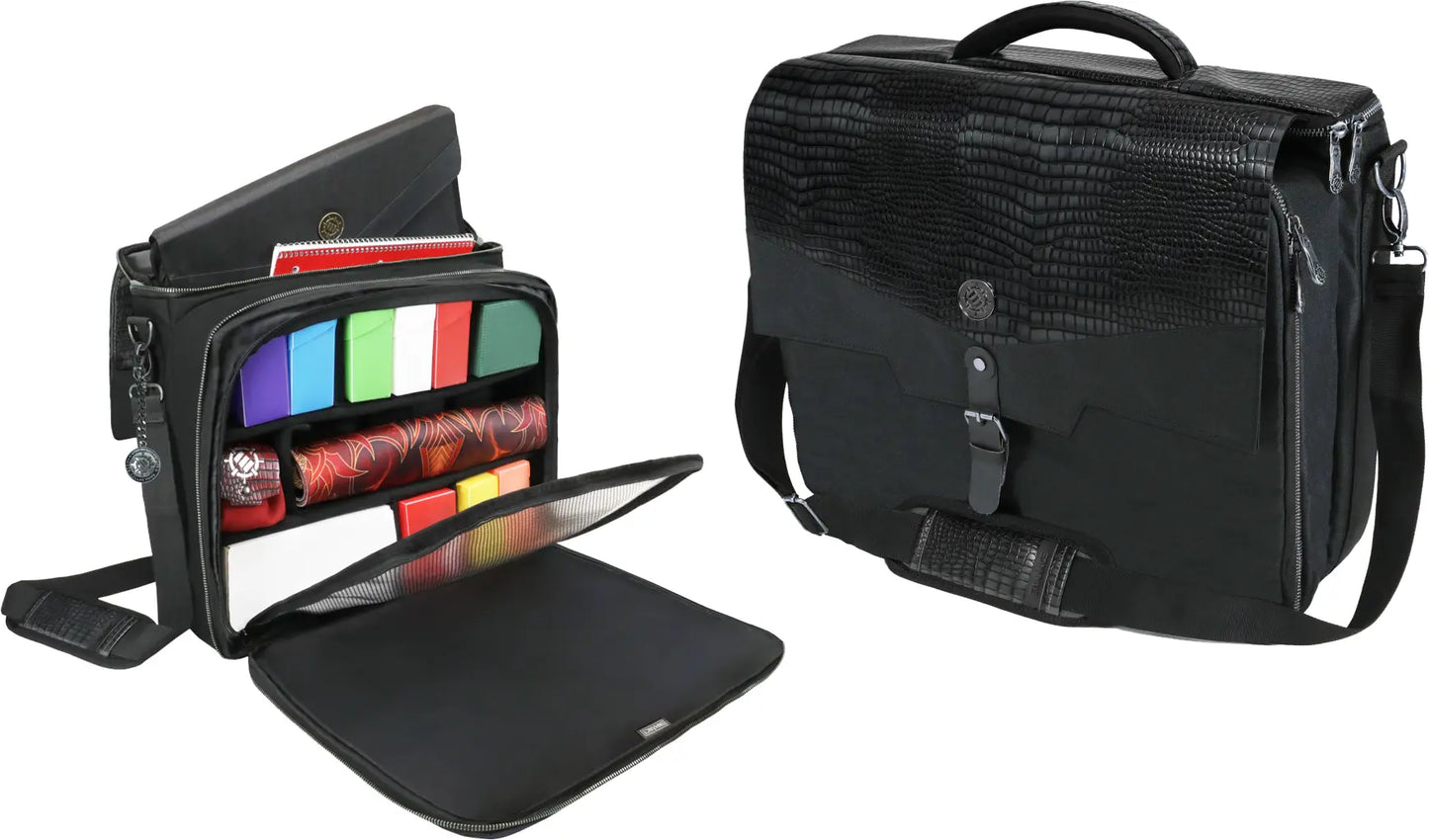 ENHANCE Gaming TCG Shoulder Bag Slim Profile Dragon Hide Black