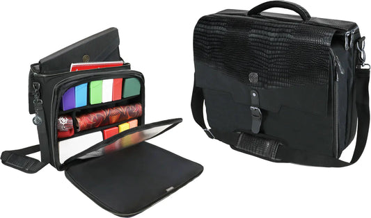 ENHANCE Gaming TCG Shoulder Bag Slim Profile Dragon Hide Black