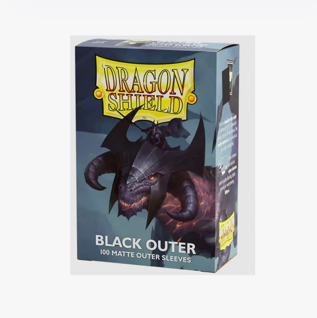 Dragon Shield Matte Outer Sleeves - Black (100-Pack) - Dragon Shield Card Sleeves