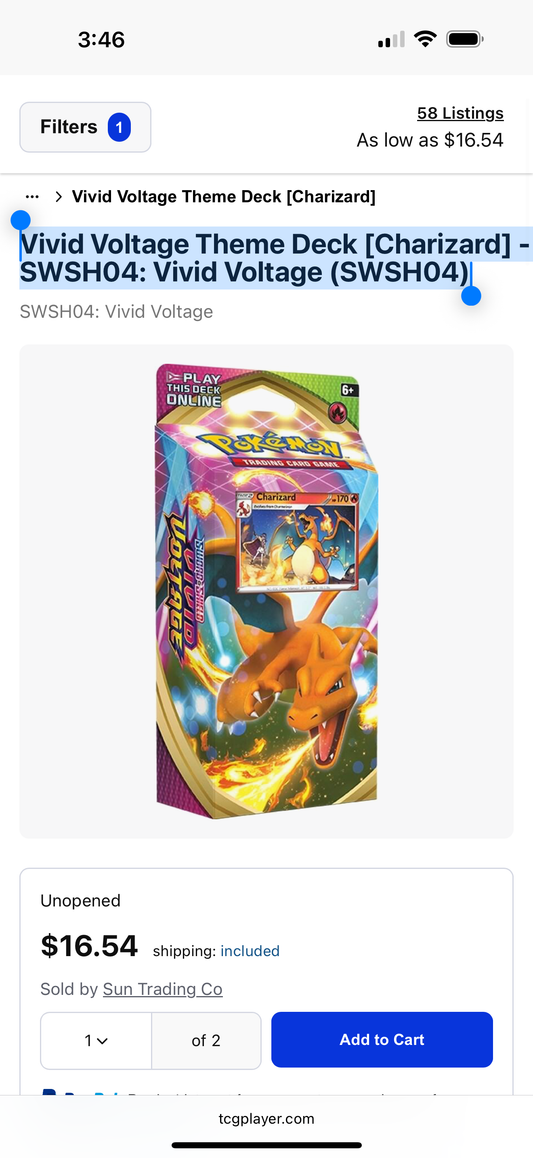 Vivid Voltage Theme Deck [Charizard] - SWSH04: Vivid Voltage (SWSH04)