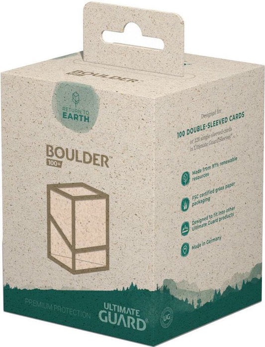 Return to Earth Boulder Deck Case Natural - Ultimate Guard Deck Boxes
