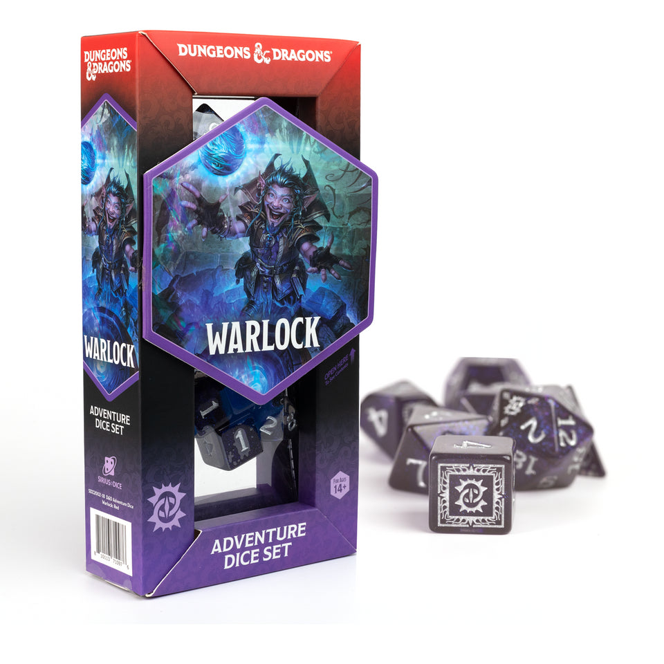 D&D Adventure Dice - Warlock: Purple