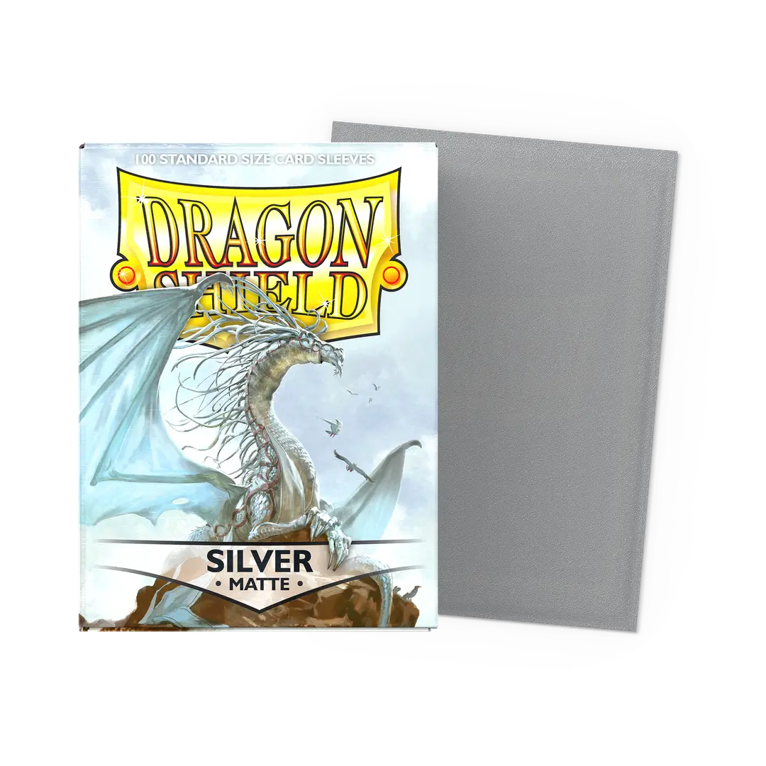 Dragon Shield Sleeves: Standard- Matte Silver (100 ct.)