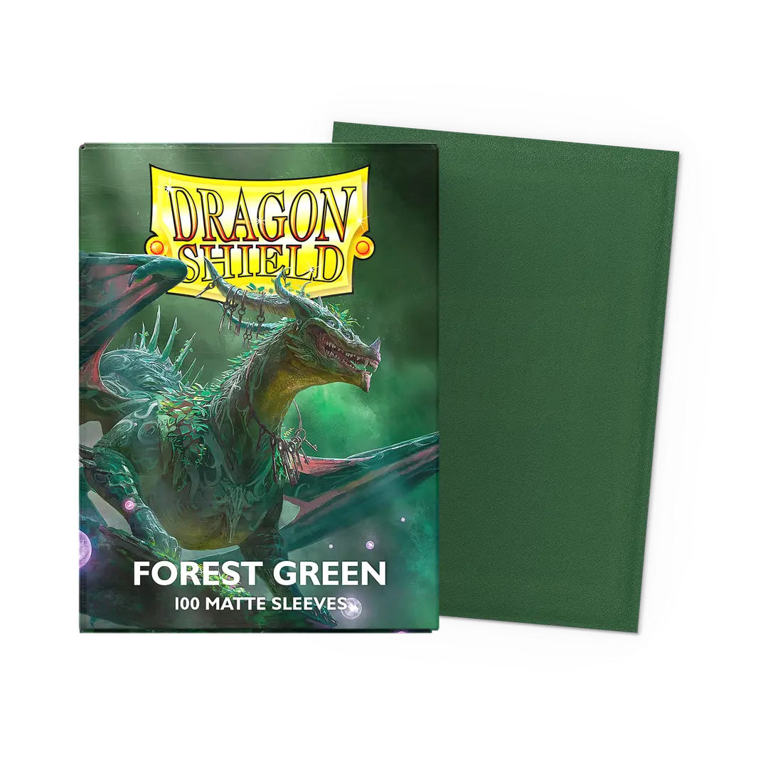 Dragon Shield Sleeves: Standard- Matte Forest Green (100 ct.)