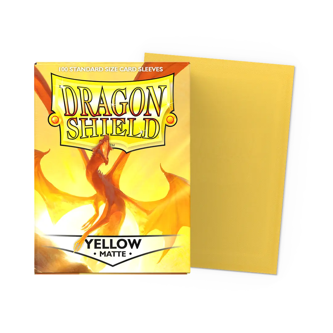 Dragon Shield Sleeves: Standard- Matte Yellow (100 ct.)