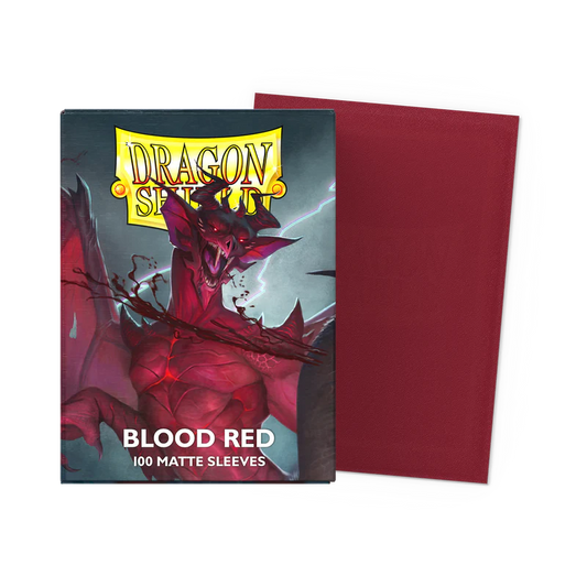 Dragon Shield Blood Red 100 Matte Sleeves