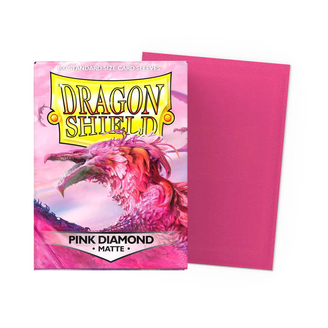 DRAGON SHIELD 100CT BOX MATTE PINK DIAMOND