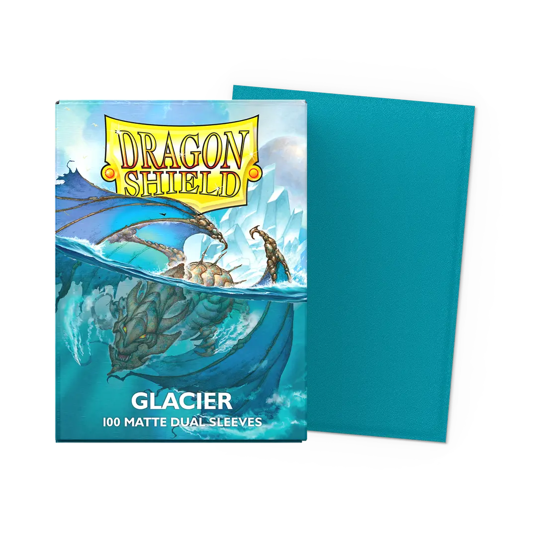 DRAGON SHIELD 100CT BOX DUAL MATTE GLACIER MINIO