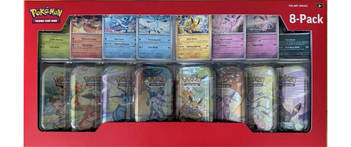 Costco Prismatic Evolutions 8-Pack Mini Tins - Miscellaneous Cards & Products (MCAP)