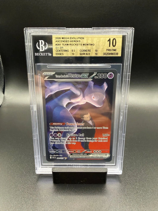 Team Rocket's Mewtwo ex - 281/217 - ME: Ascended Heroes (ASC)   BGS 10