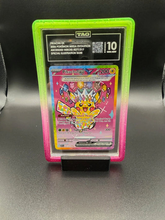 Pikachu ex - 277/217 - ME: Ascended Heroes (ASC)   TAG 10